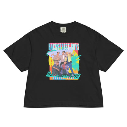 Backstreet Boys Cancun 2024 Mineral Wash Womens Crop Top