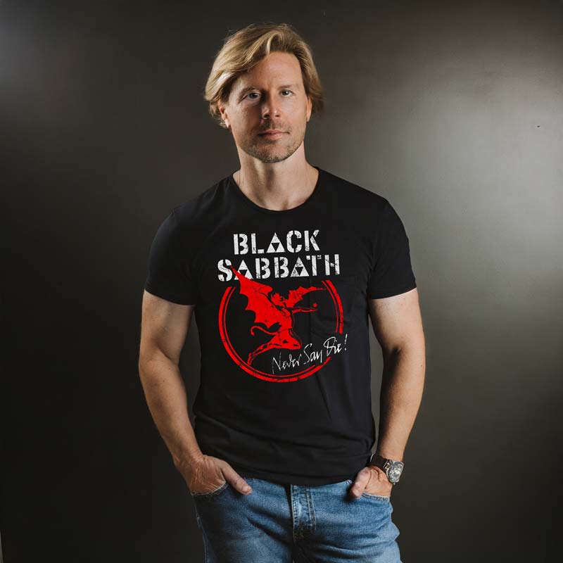 BLACK SABBATH Attractive T-Shirt, Archangel Never Say Die