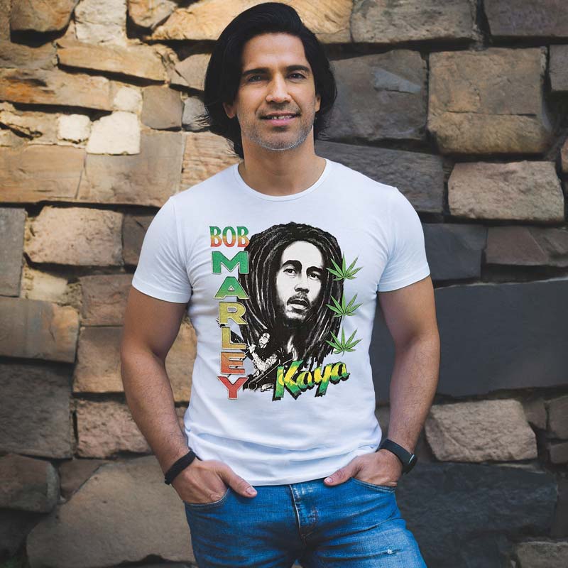 BOB MARLEY Attractive T-Shirt, Kaya Illustration