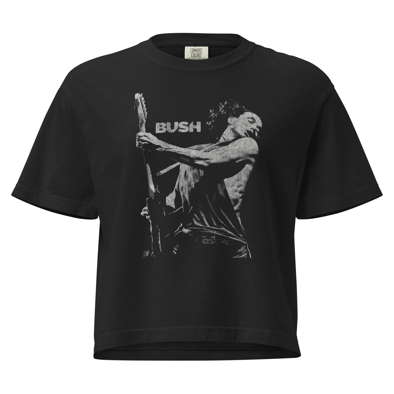 Bush Gavin Live On Stage Mineral Wash Womens Crop Top