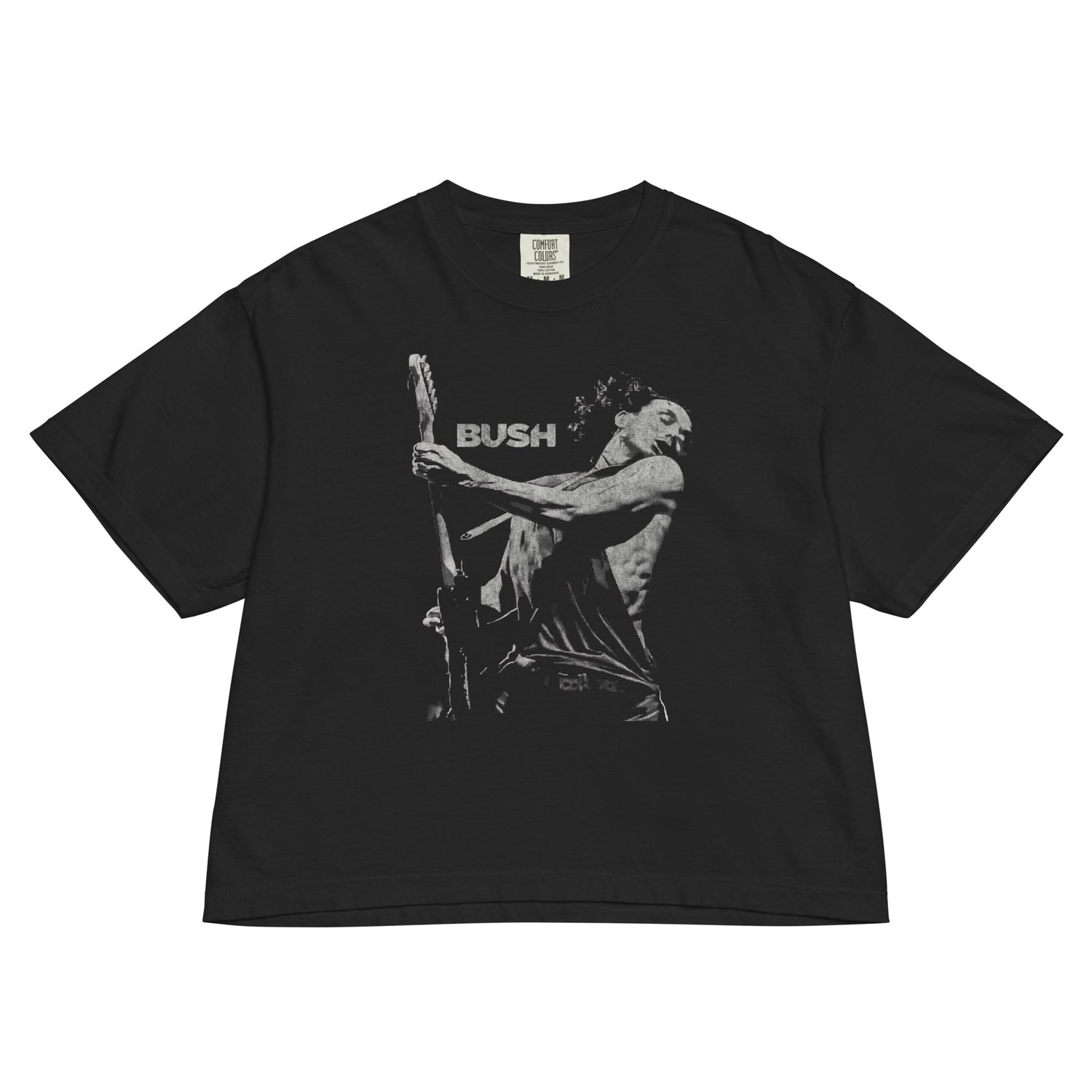 Bush Gavin Live On Stage Mineral Wash Womens Crop Top