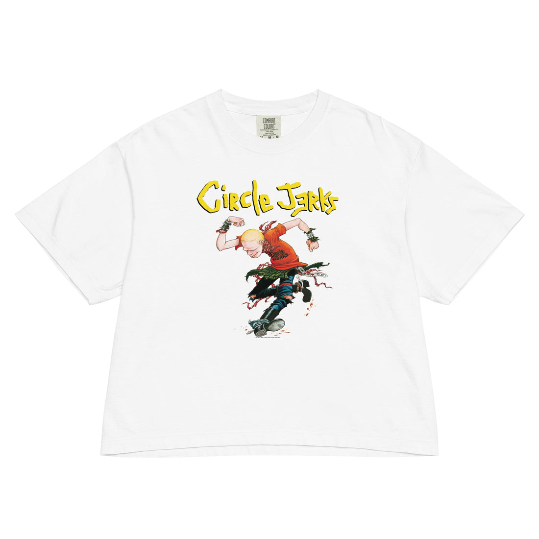 Circle Jerks Kick It Mineral Wash Womens Crop Top