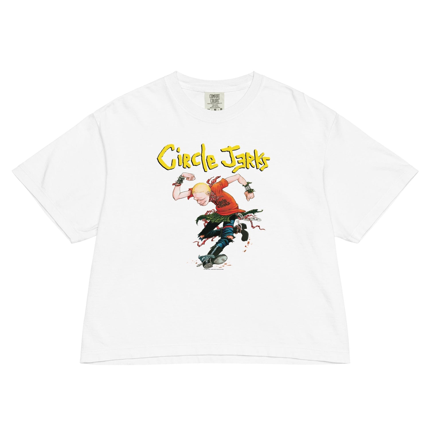 Circle Jerks Kick It Mineral Wash Womens Crop Top