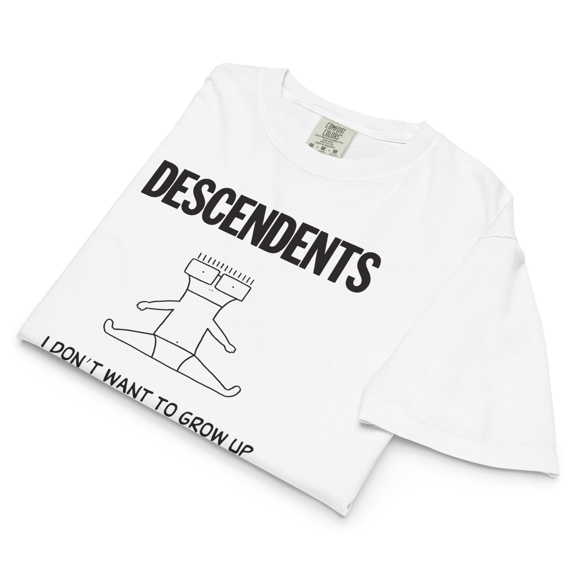 The Descendents No Grow Up Mineral Wash Womens Crop Top