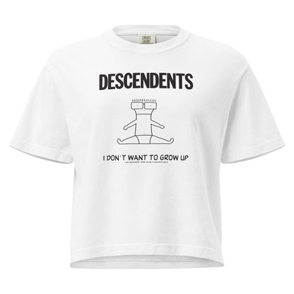 The Descendents No Grow Up Mineral Wash Womens Crop Top