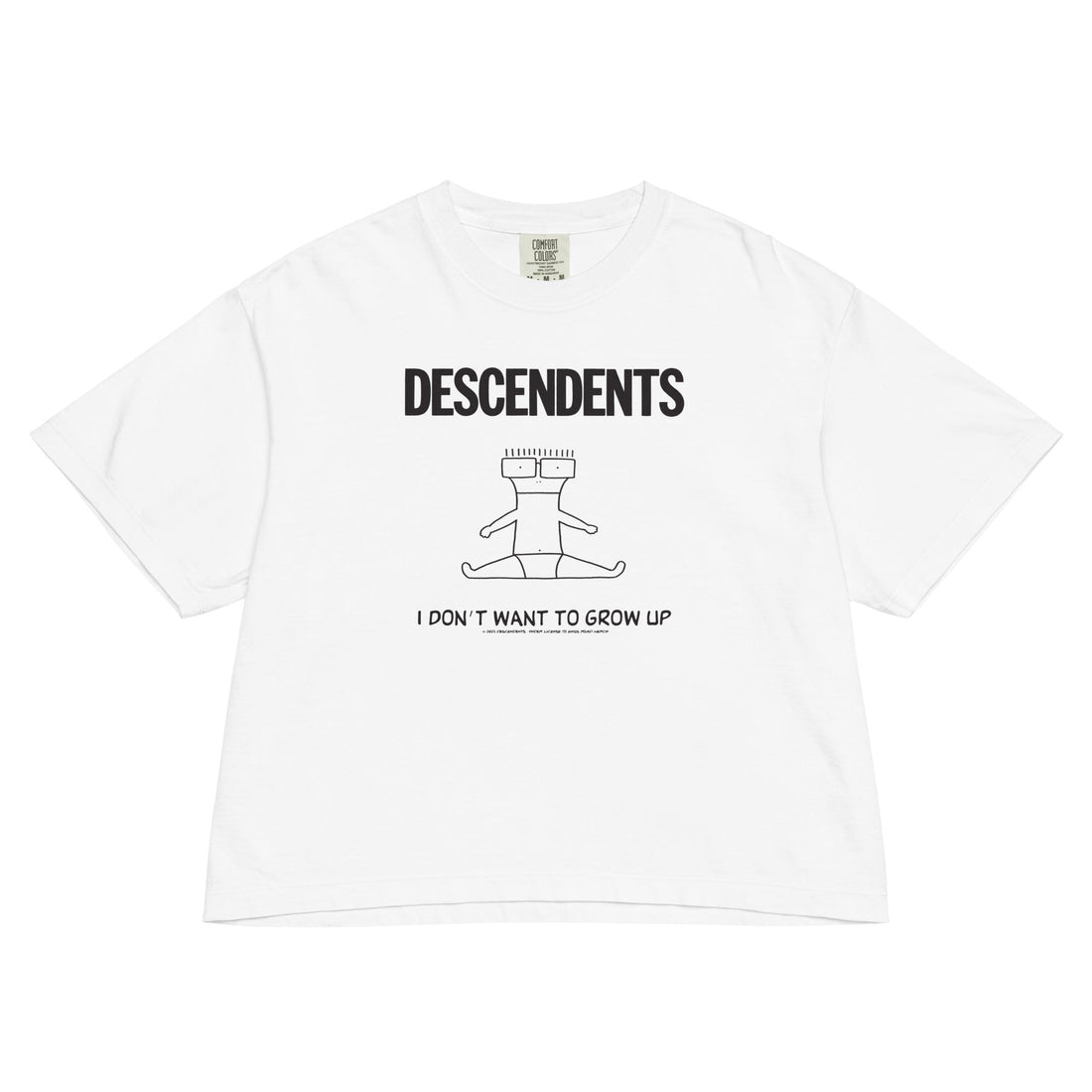 The Descendents No Grow Up Mineral Wash Womens Crop Top