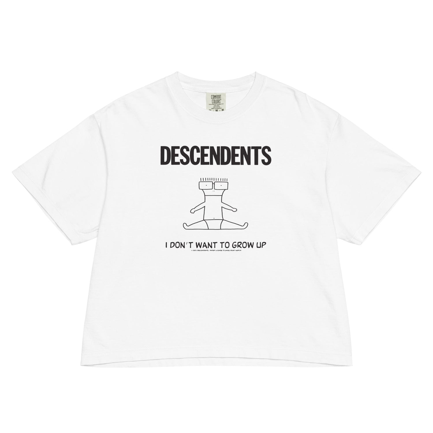 The Descendents No Grow Up Mineral Wash Womens Crop Top