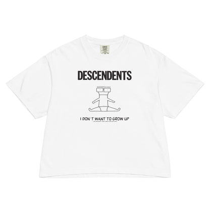 The Descendents No Grow Up Mineral Wash Womens Crop Top