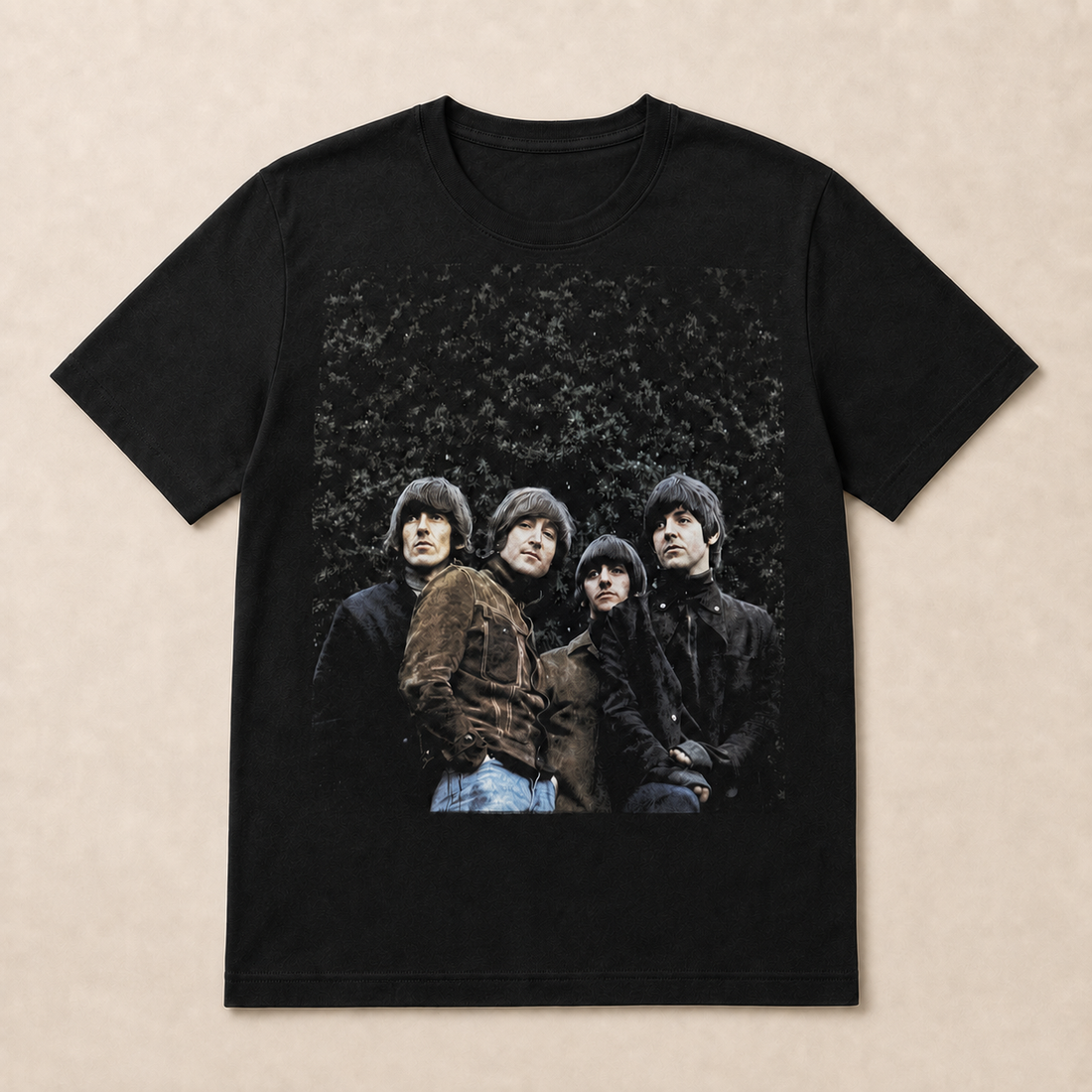 THE BEATLES Attractive T-Shirt, Rubber Soul Photo