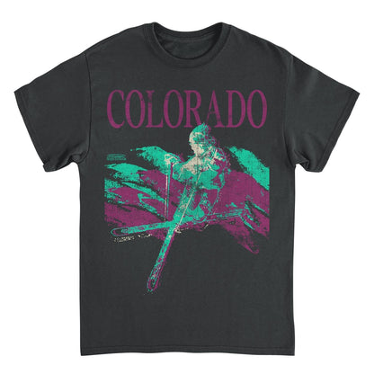 Skiing &amp; Snowboarding Colorado Black T-Shirt