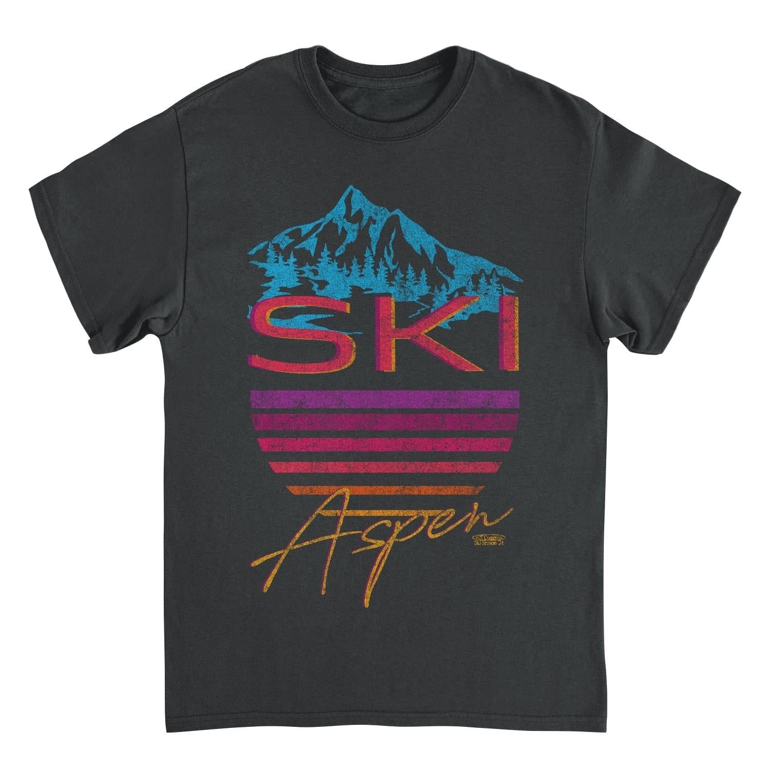 Ski Aspen Black T-Shirt