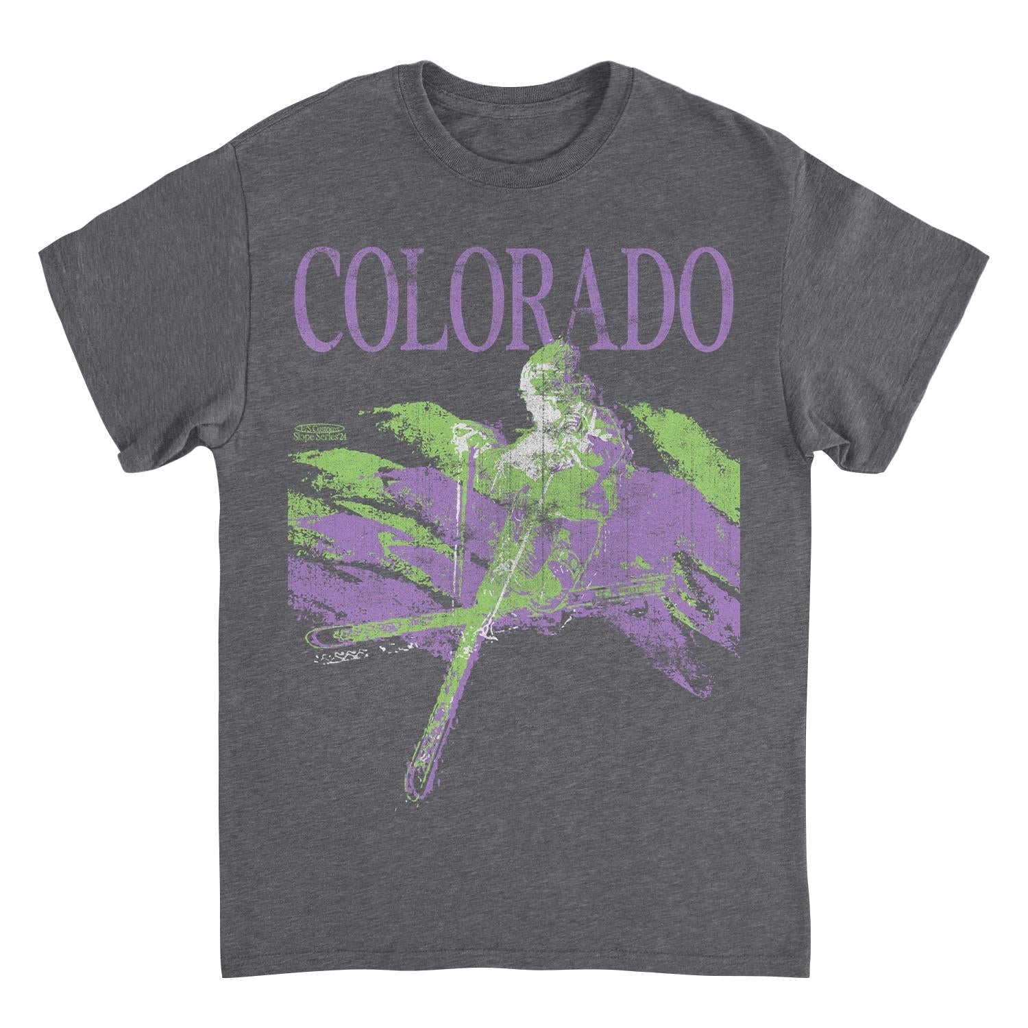 Ski Colorado Heather Charcoal T-Shirt