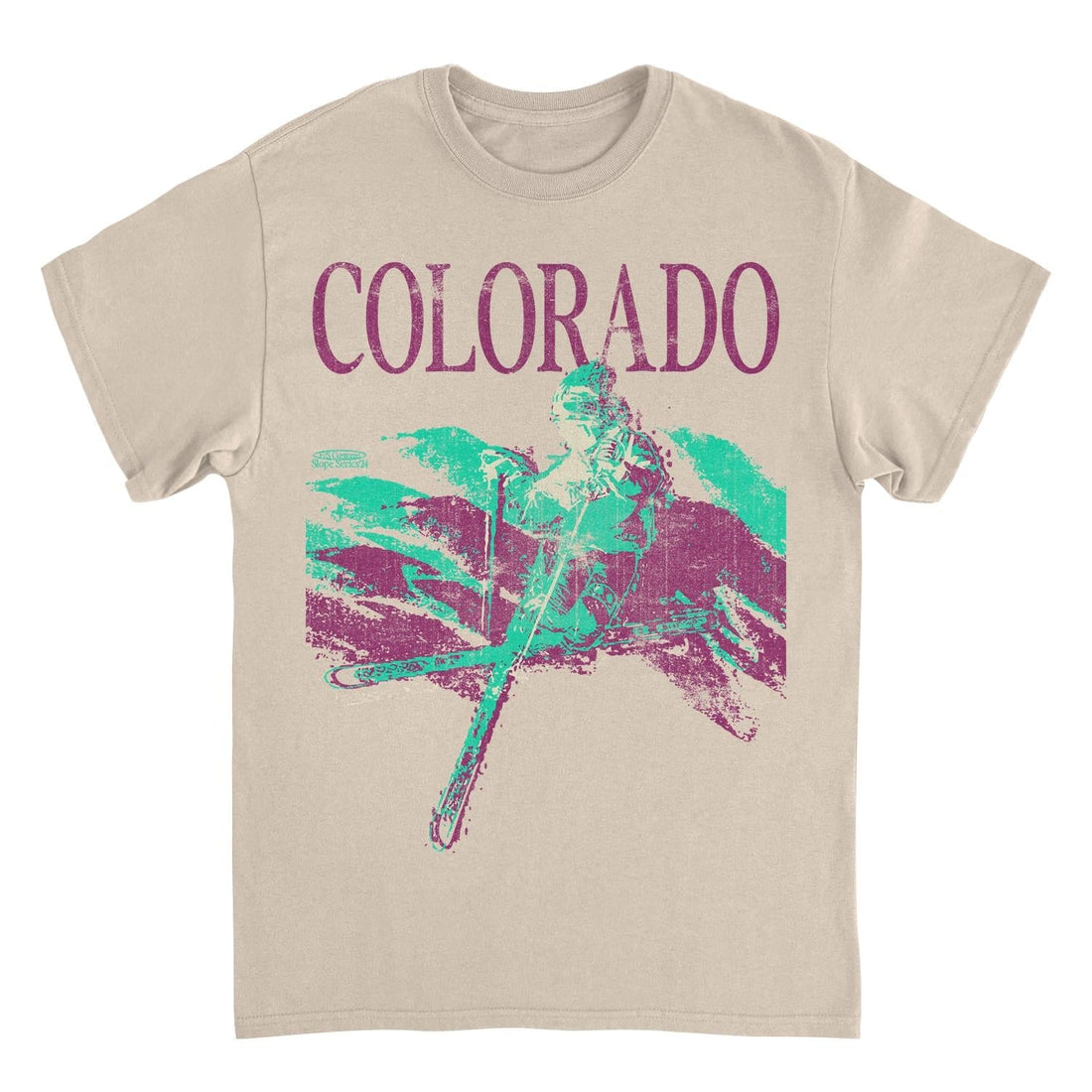 Skiing &amp; Snowboarding Colorado Tan T-Shirt