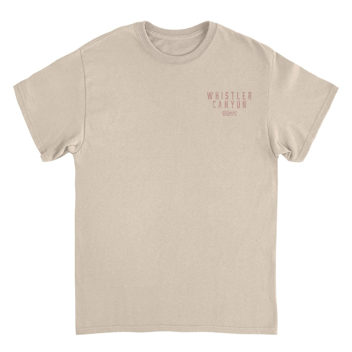 Snowboarding Whistler Light Front &amp; Back Print T-Shirt