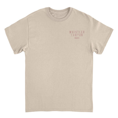 Snowboarding Whistler Light Front &amp; Back Print T-Shirt