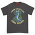 Gray t-shirt with Cobra Records graphic and text on a white background