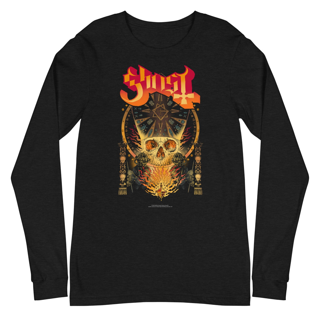 Ghost - Flaming Logo Long Sleeve T-Shirt