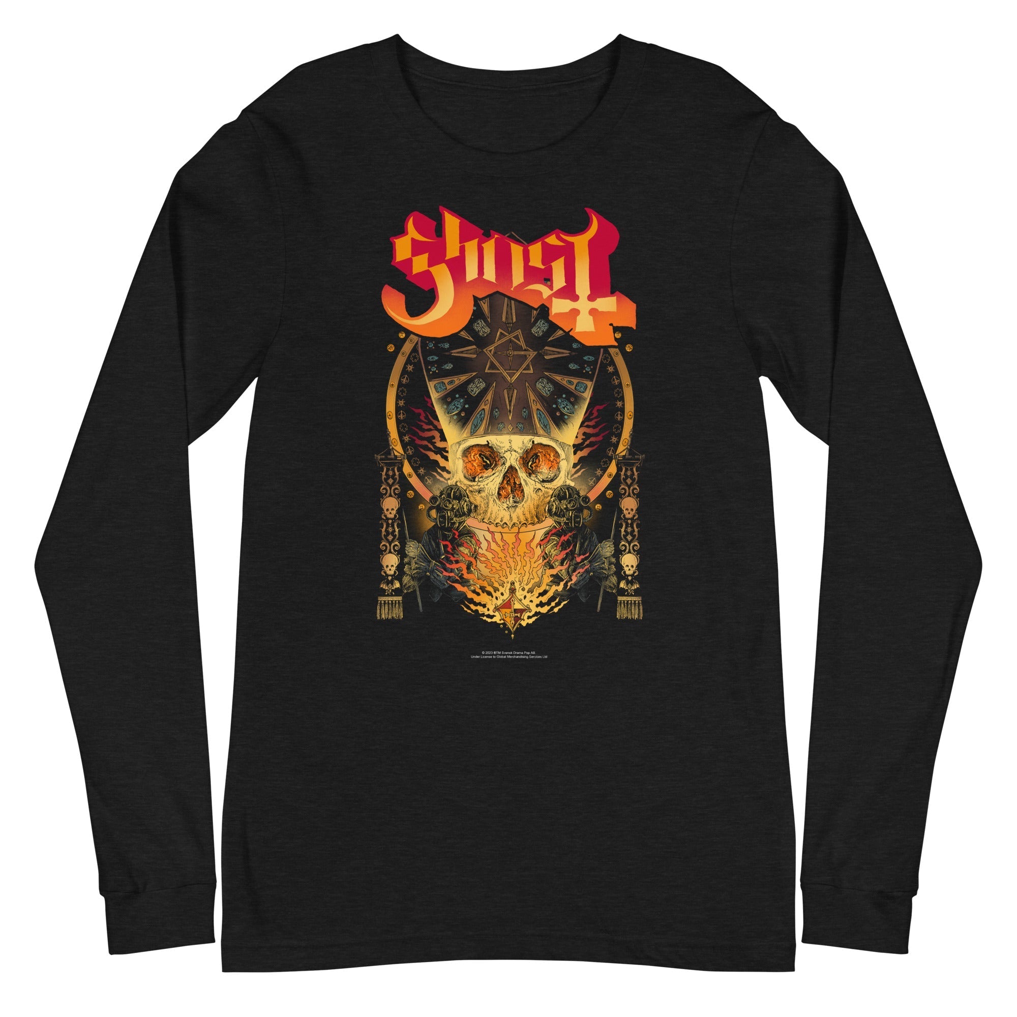 Ghost - Flaming Logo Long Sleeve T-Shirt