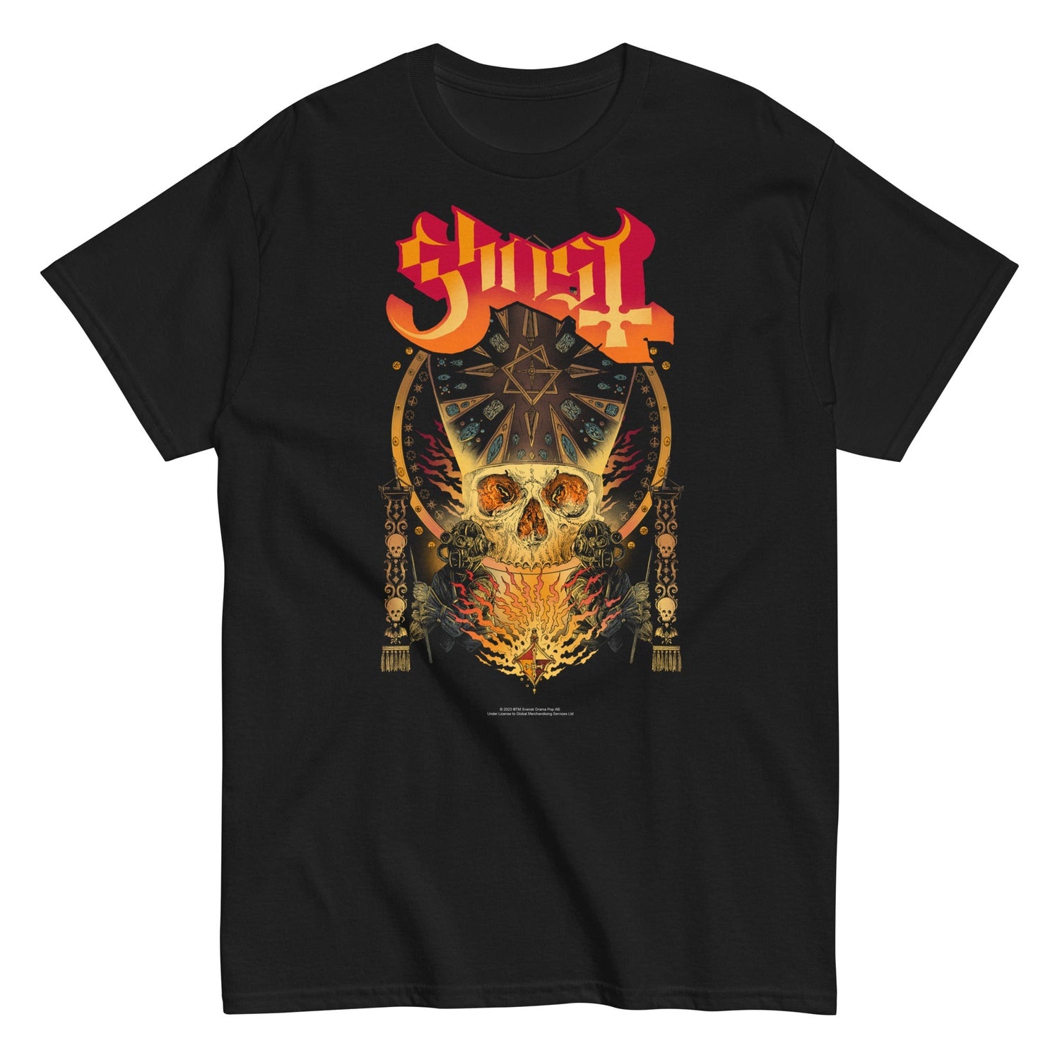 Ghost - Flaming Logo T-Shirt