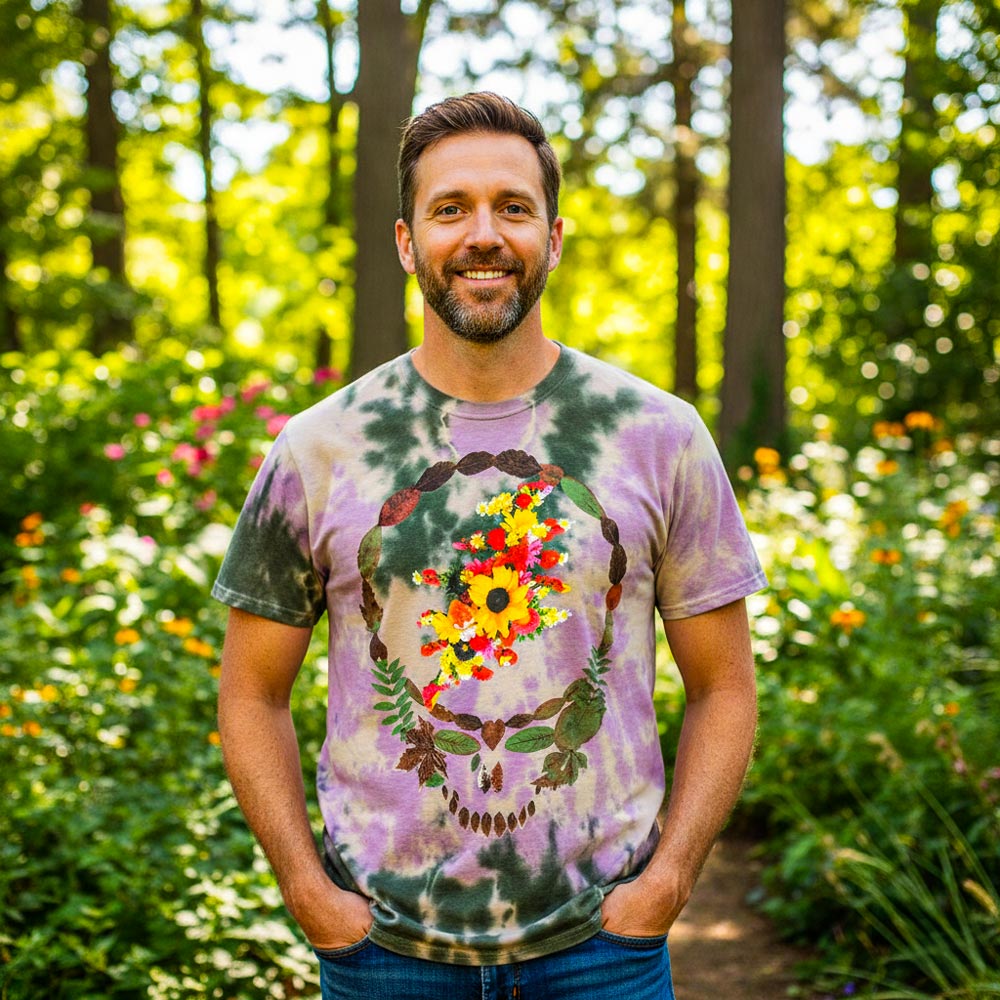 GRATEFUL DEAD Attractive T-Shirt, Dead Leaves &amp; Bouquet