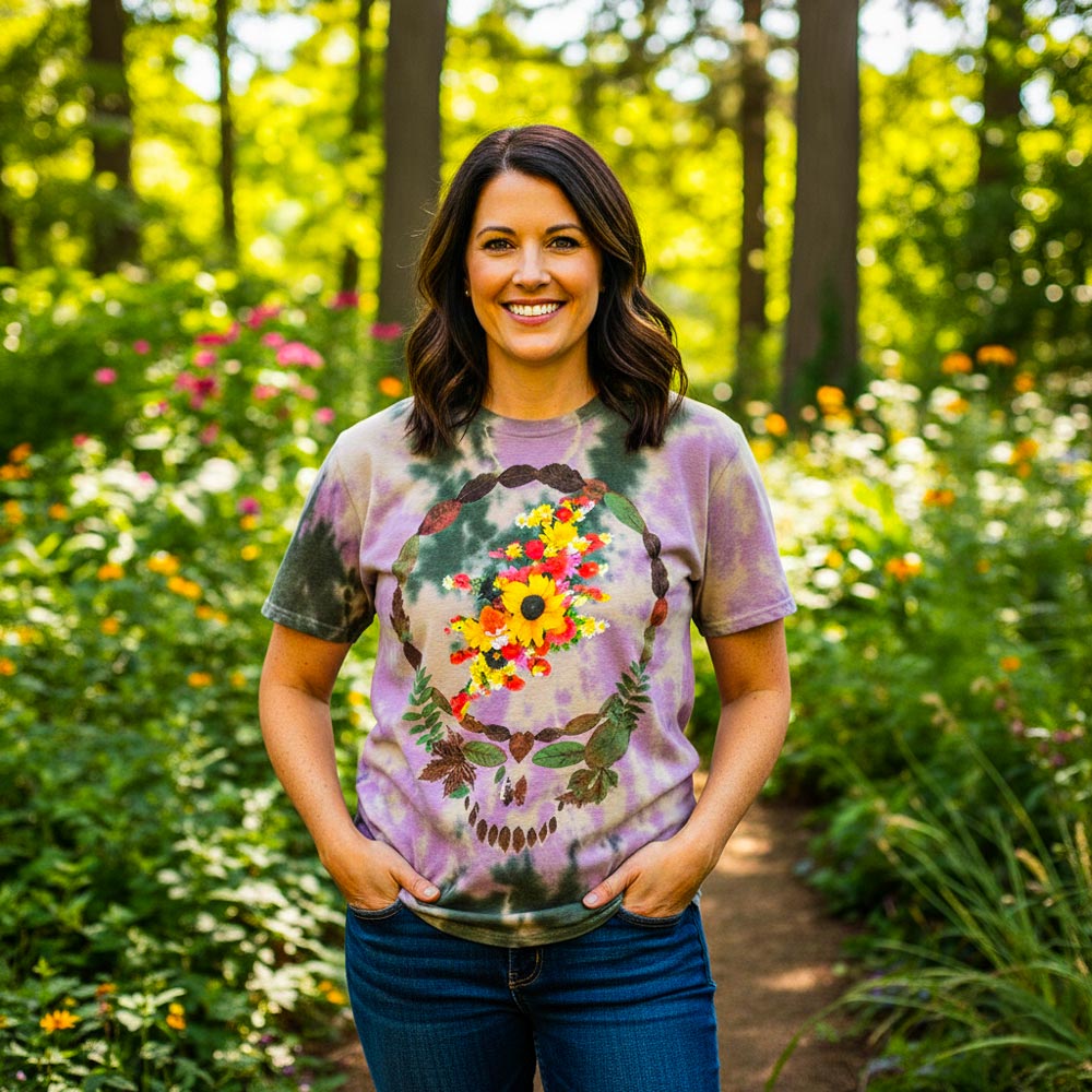 GRATEFUL DEAD Attractive T-Shirt, Dead Leaves &amp; Bouquet