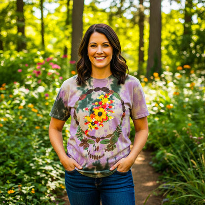 GRATEFUL DEAD Attractive T-Shirt, Dead Leaves &amp; Bouquet