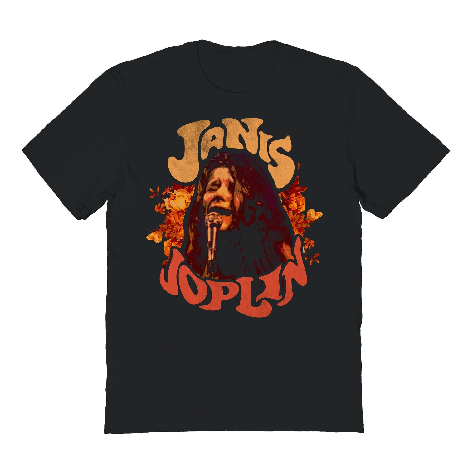 Janis Joplin Flower Crown T-Shirt