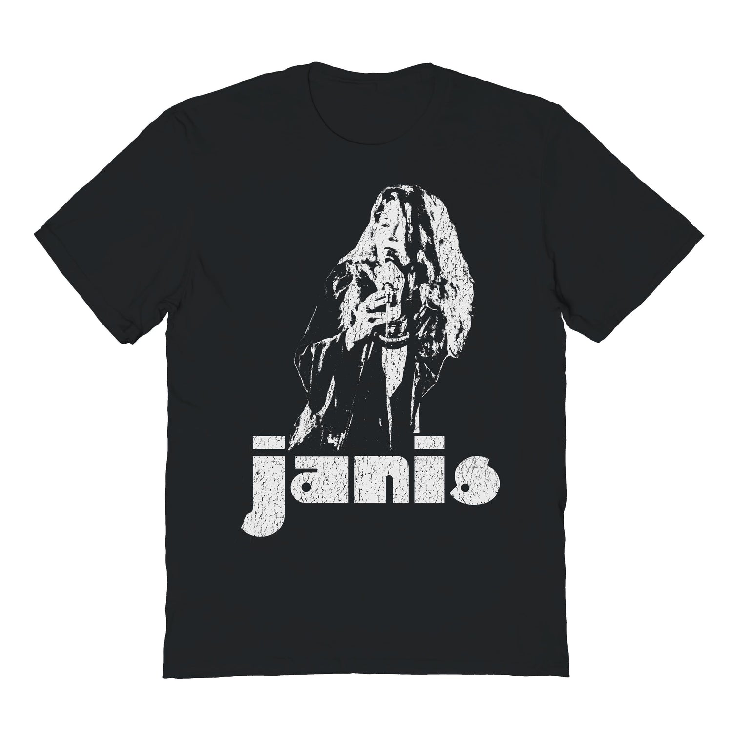 Janis Joplin Sings Crackle T-Shirt