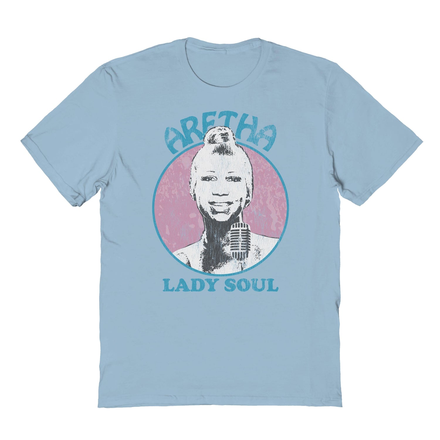 Aretha Franklin Lady Soul Light Blue T-Shirt