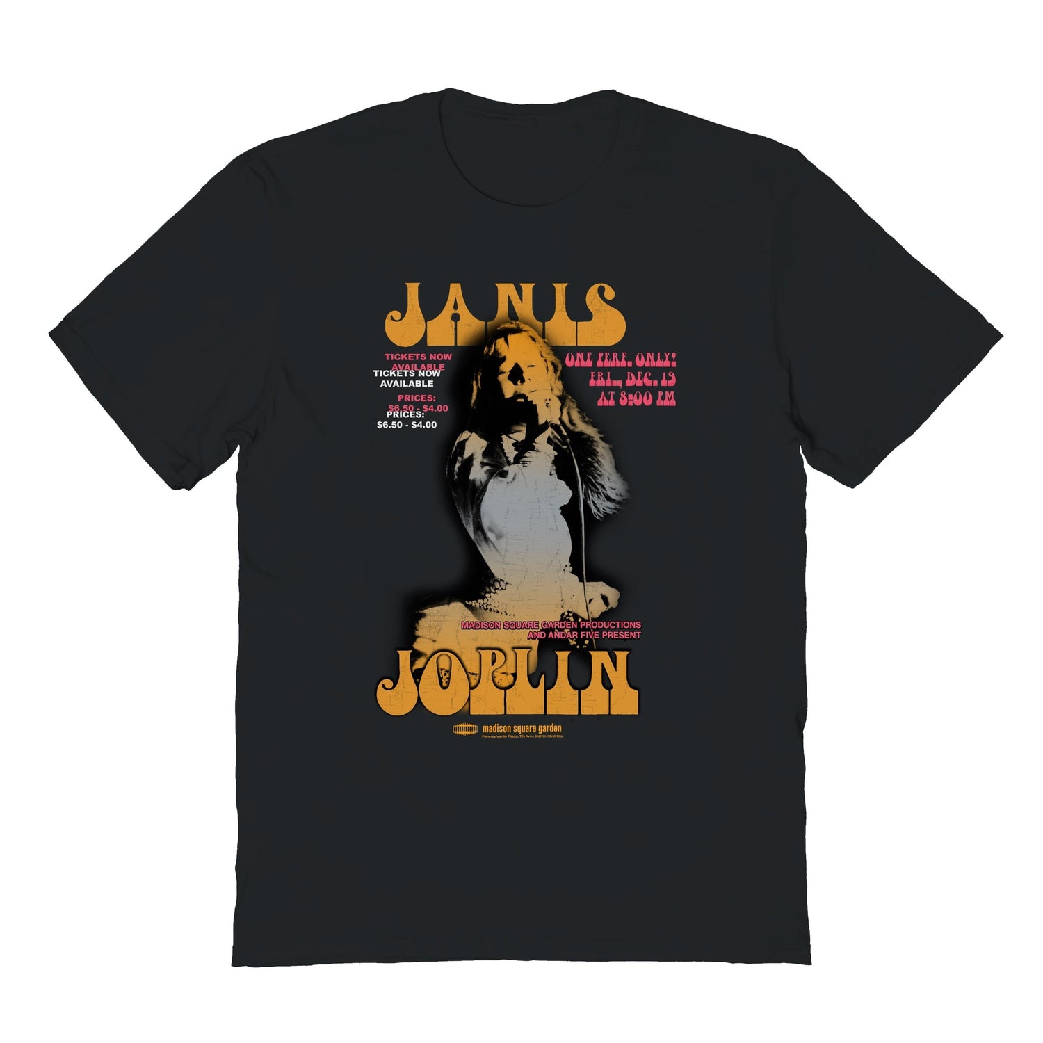 Janis Joplin Ombre Janis Poster T-Shirt