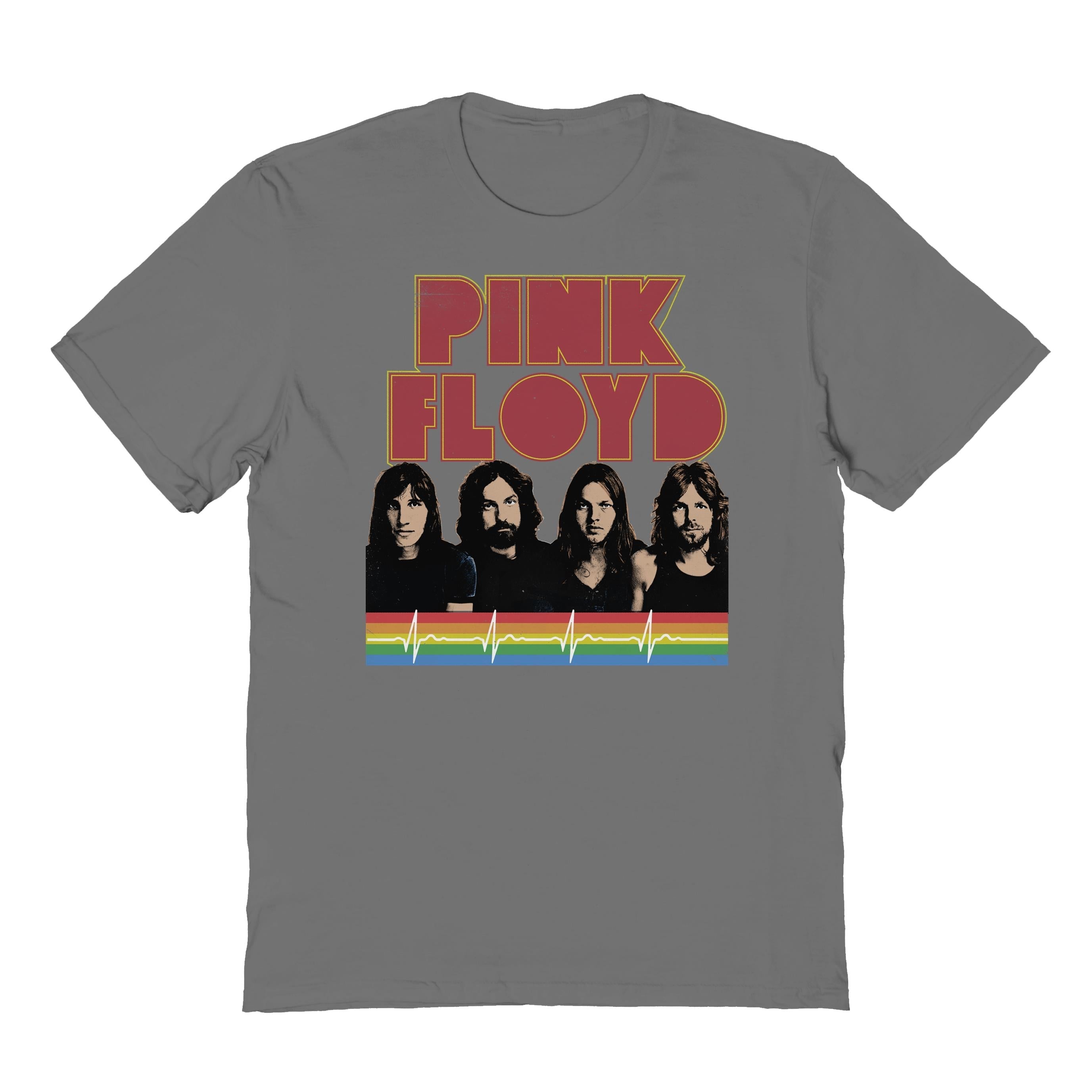 Pink Floyd Pink Rainbow Charcoal T-Shirt