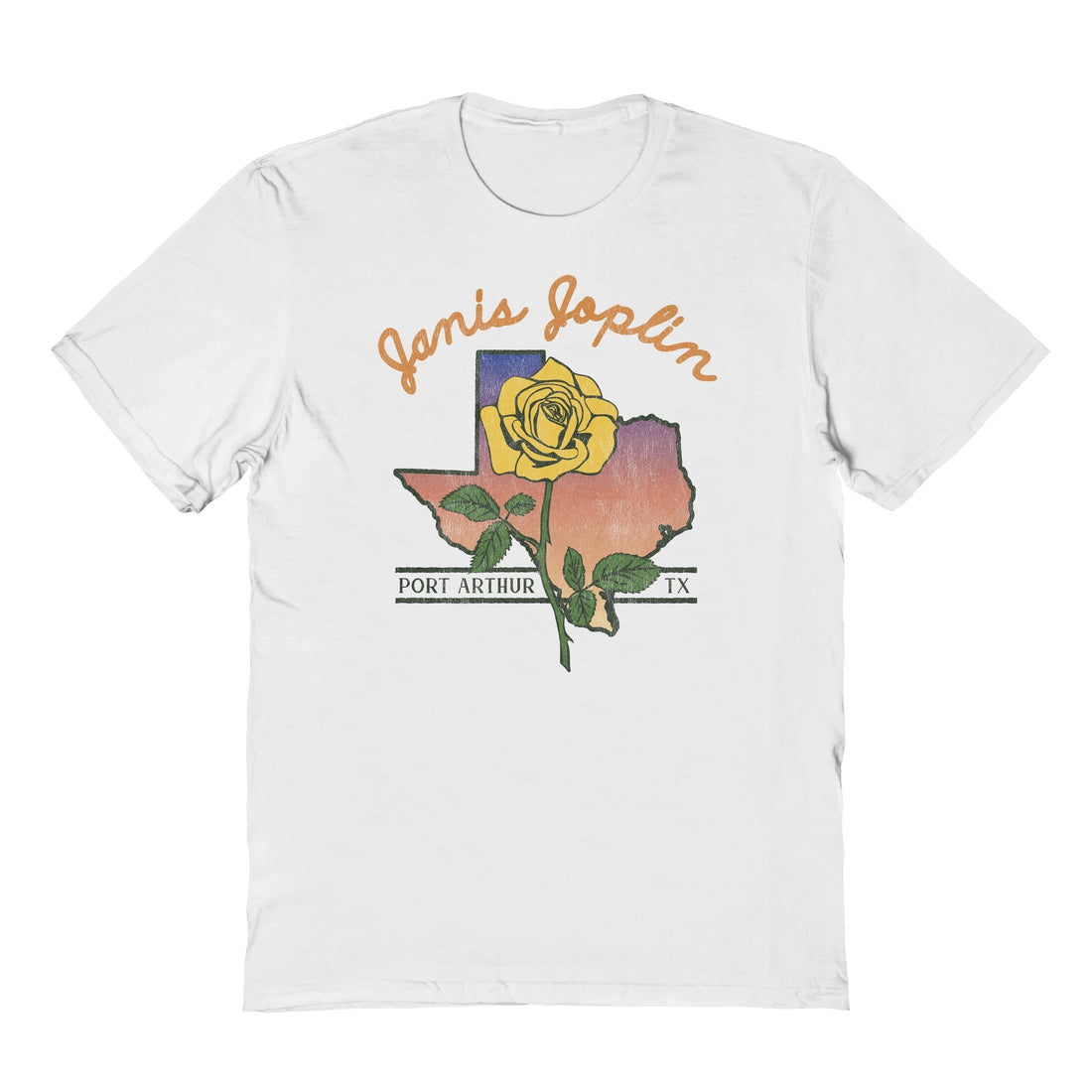 Janis Joplin Yellow Rose T-Shirt