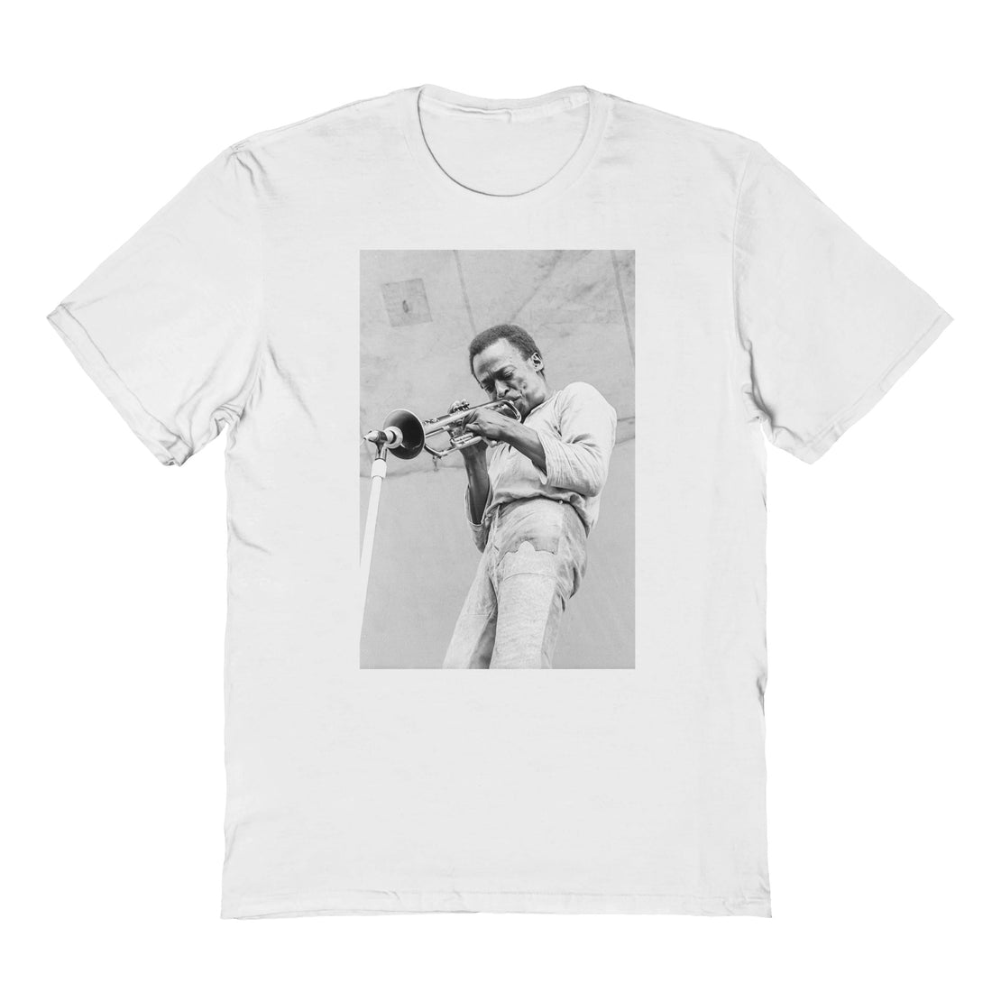 Miles Davis Black and White Photo T-Shirt