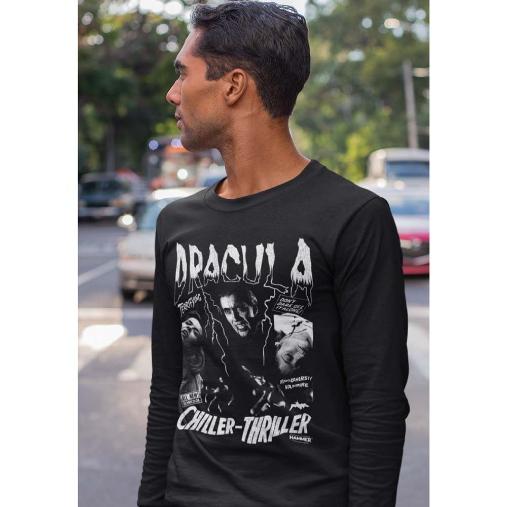 HAMMER HORROR Long Sleeve T-Shirt, CHILLER THRILLER