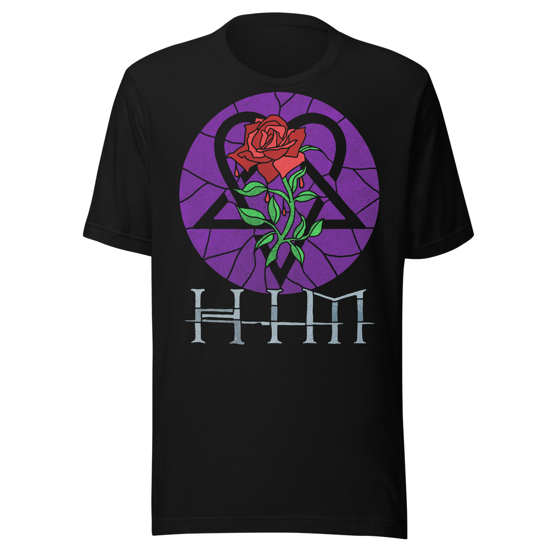 HIM - Stained Glass Jumbo Print T-Shirt