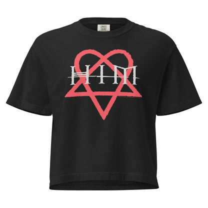 HIM Heartkiller Mineral Wash Womens Crop Top