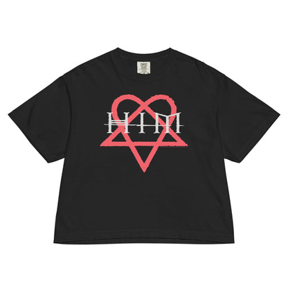 HIM Heartkiller Mineral Wash Womens Crop Top