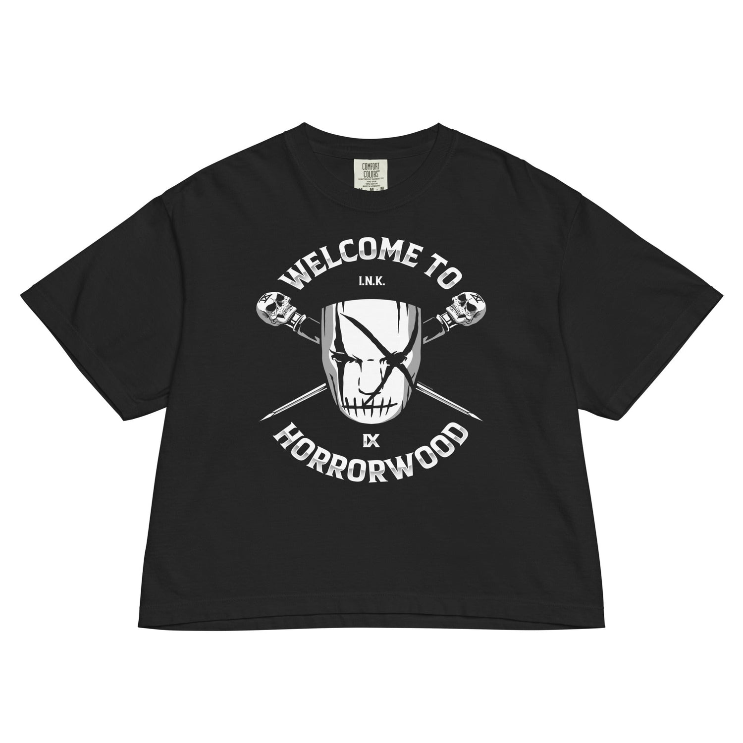 Ice Nine Kills Nine Eyes Mineral Wash Womens Crop Top