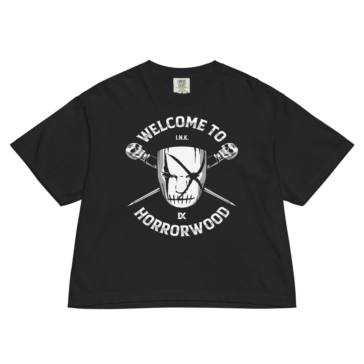 Ice Nine Kills Nine Eyes Mineral Wash Womens Crop Top