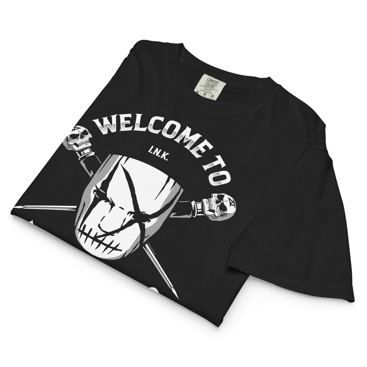 Ice Nine Kills Nine Eyes Mineral Wash Womens Crop Top