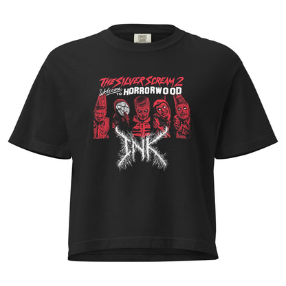 Ice Nine Kills SIlver Scream 2 Mineral Wash Womens Crop Top
