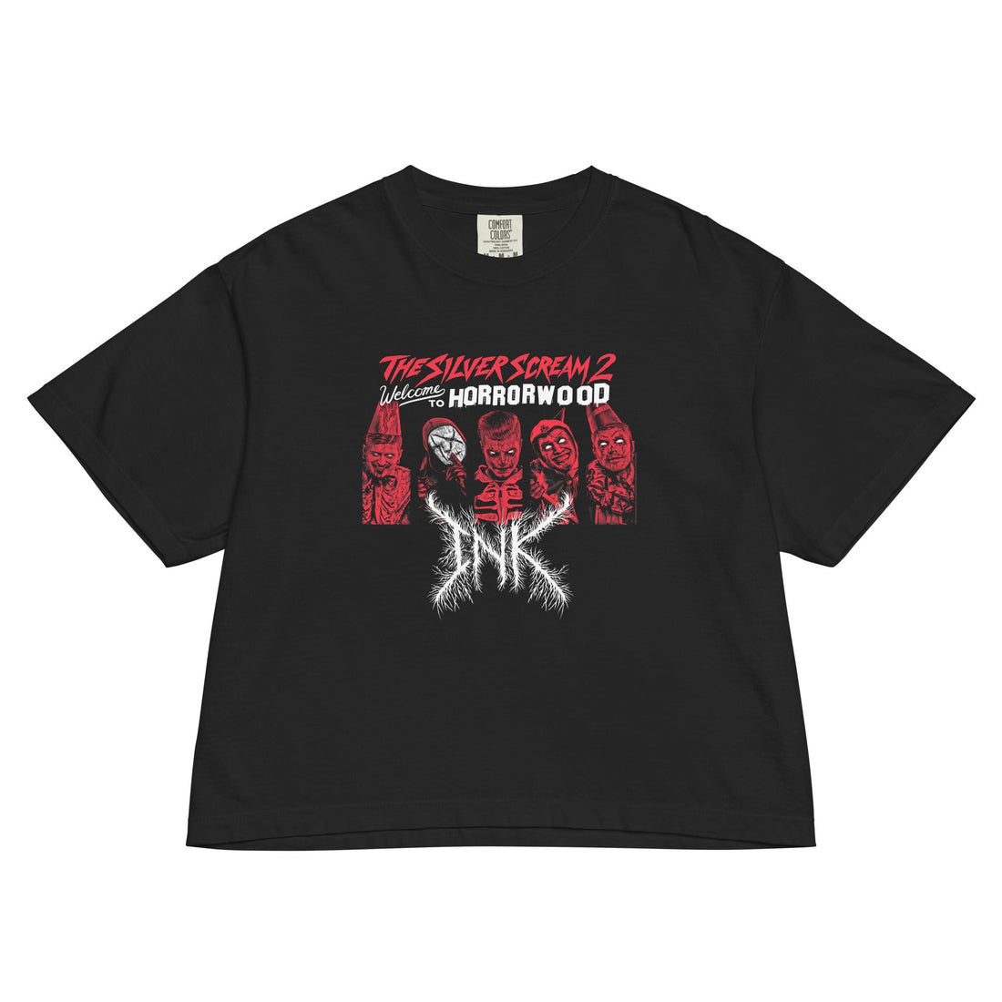 Ice Nine Kills SIlver Scream 2 Mineral Wash Womens Crop Top