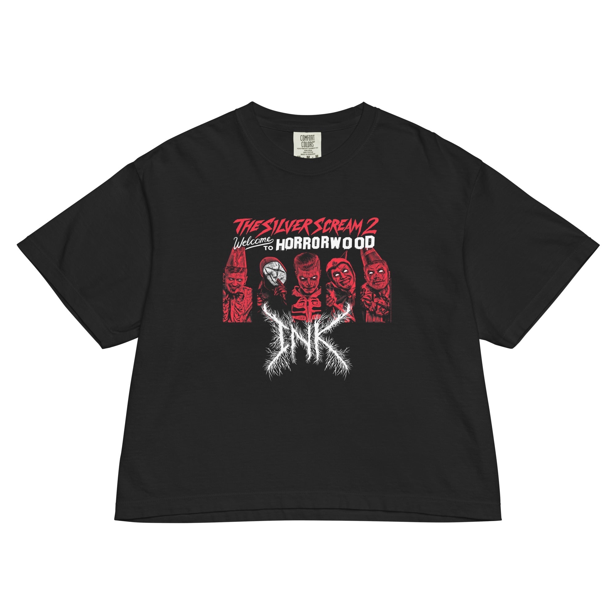 Ice Nine Kills SIlver Scream 2 Mineral Wash Womens Crop Top