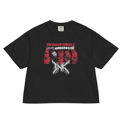 Ice Nine Kills SIlver Scream 2 Mineral Wash Womens Crop Top