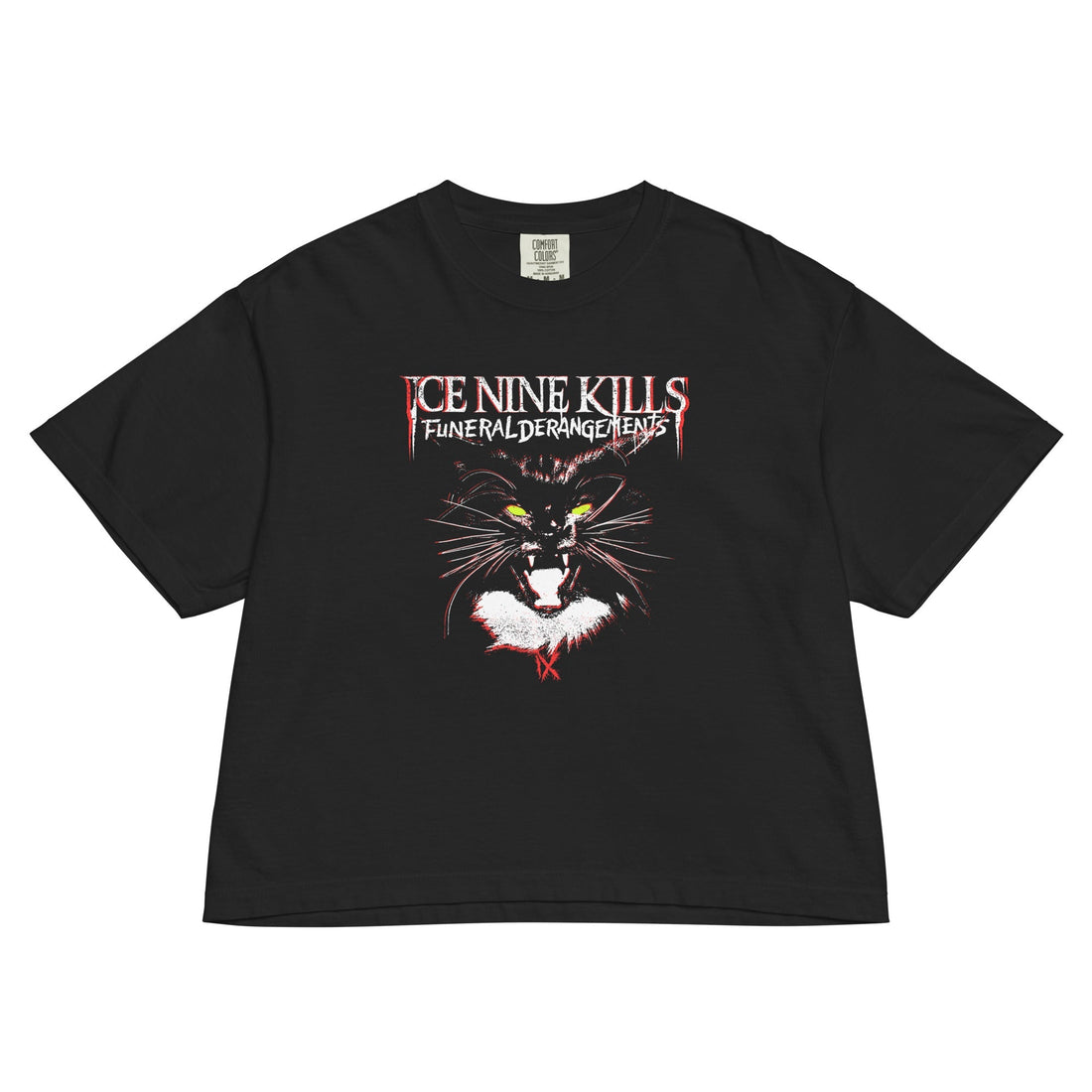 Ice Nine Kills Funeral Derangements Mineral Wash Womens Crop Top