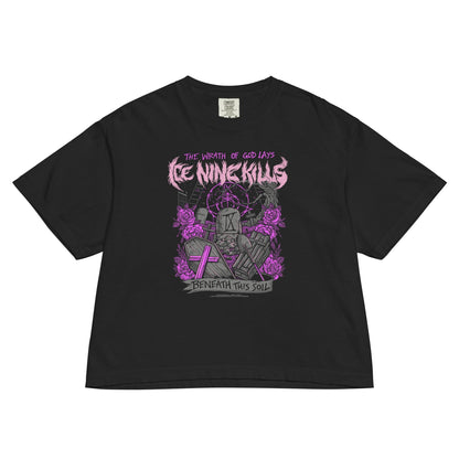 Ice Nine Kills Purple Wrath Mineral Wash Womens Crop Top