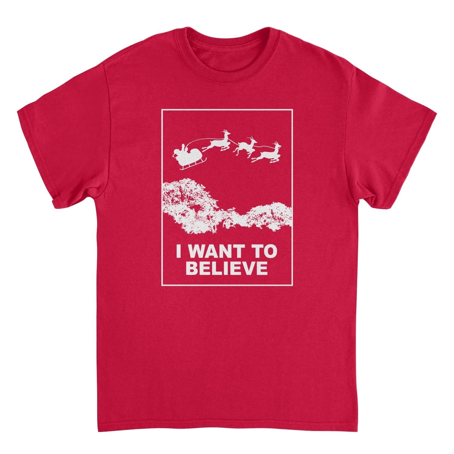 Christmas T-Shirt - I Want to Believe