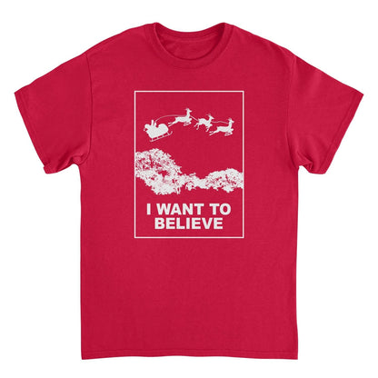 Christmas T-Shirt - I Want to Believe