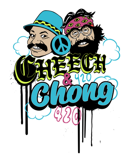Cheech &amp; Chong 420 Duo Peace Sign T-Shirt