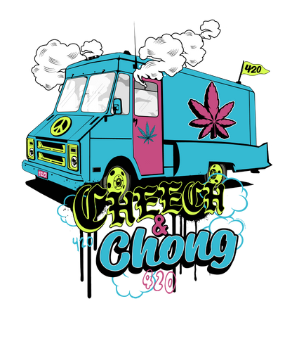 Cheech &amp; Chong 420 Truck Leaf T-Shirt
